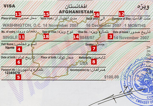Afghanistan Visa Afghanistan Visa