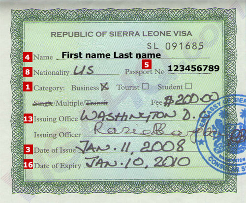 Sierra Leone Visa Sierra Leone Visa